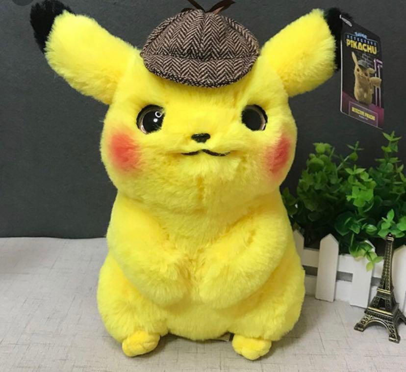 detective pikachu plush large