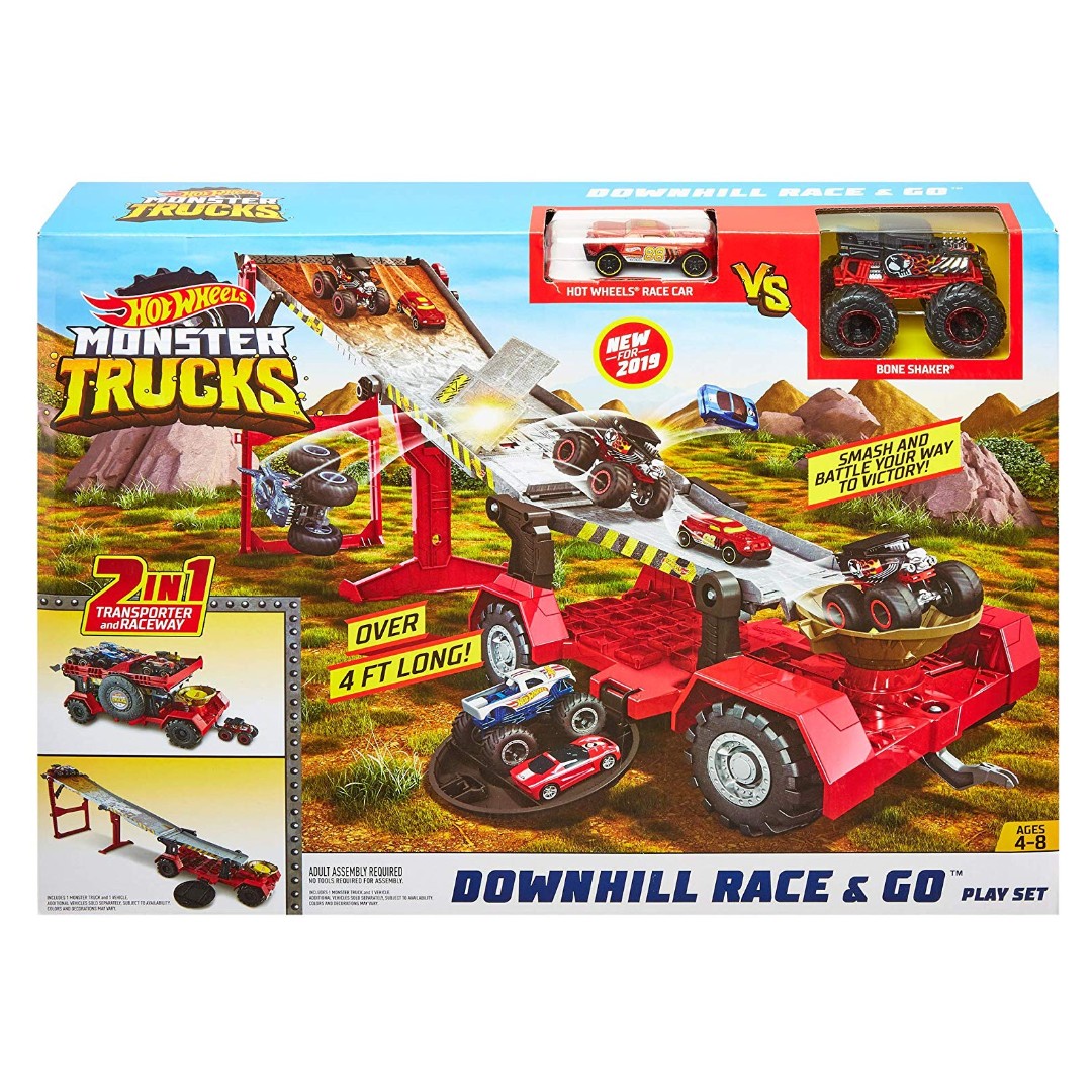 hot wheels downhill race track