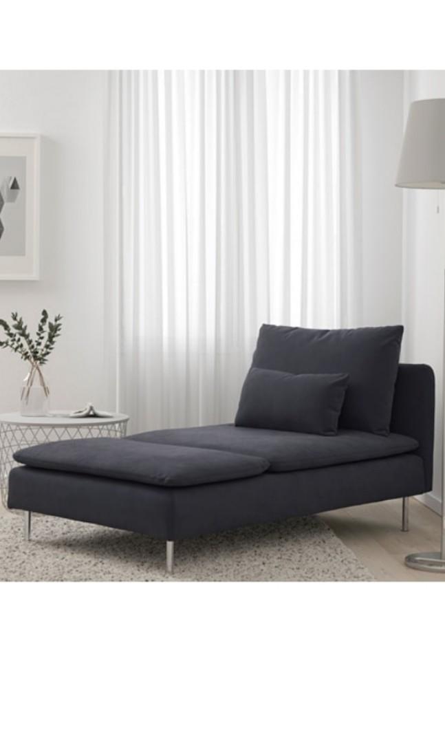 IKEA CHAISE LOUNGE, Furniture & Home Living, Furniture, Sofas on Carousell