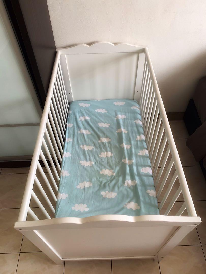 Ikea Hensvik Baby Cot, Babies & Kids, Baby Nursery & Kids Furniture