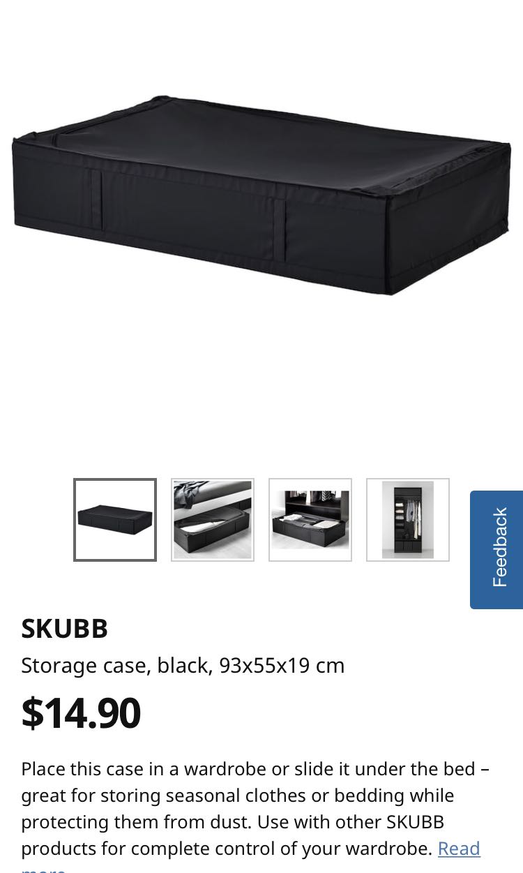 Ikea Skubb Storage Case 93x55x19 Furniture Shelves Drawers On Carousell