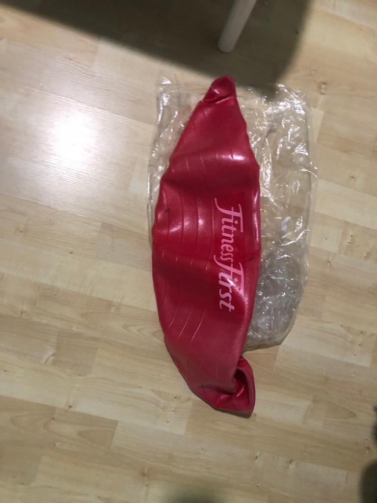Inflatable exercise ball (Category: Everything Else) located in Singapore. Submitted by cauvfefe (Listing ID 242556608, Image 1). Description: Unused. Got it after referring a friend to fitness first but I don't have a use for this. Normally retails around 50$.