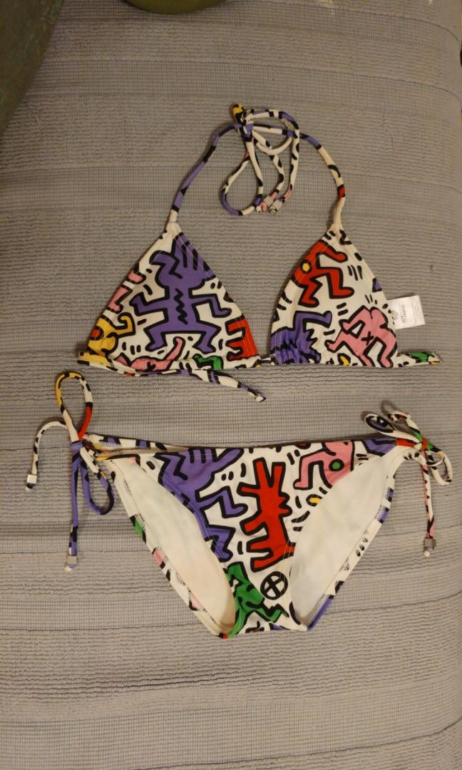 Joyrich Los Angeles X Keith Haring Pop Art Print String Bikini