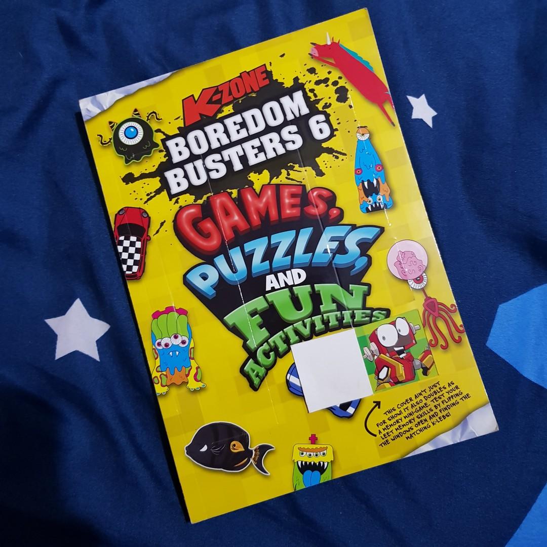 K Zone Boredom Busters 6 Games Puzzles And Fun Activities Hobbies Toys Books Magazines Fiction Non Fiction On Carousell