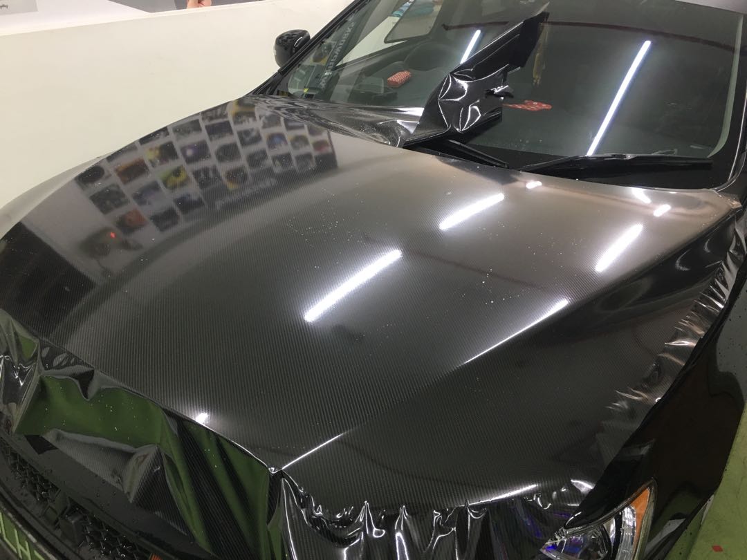 Lancer ex carbon gloss bonnet wrap, Car Accessories, Accessories on ...