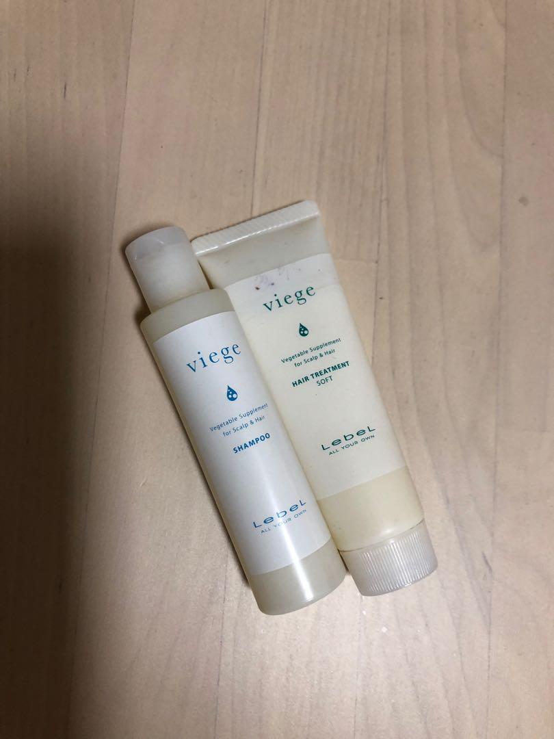 Lebel Viege Hair Shampoo Treatment Set Health Beauty Hair