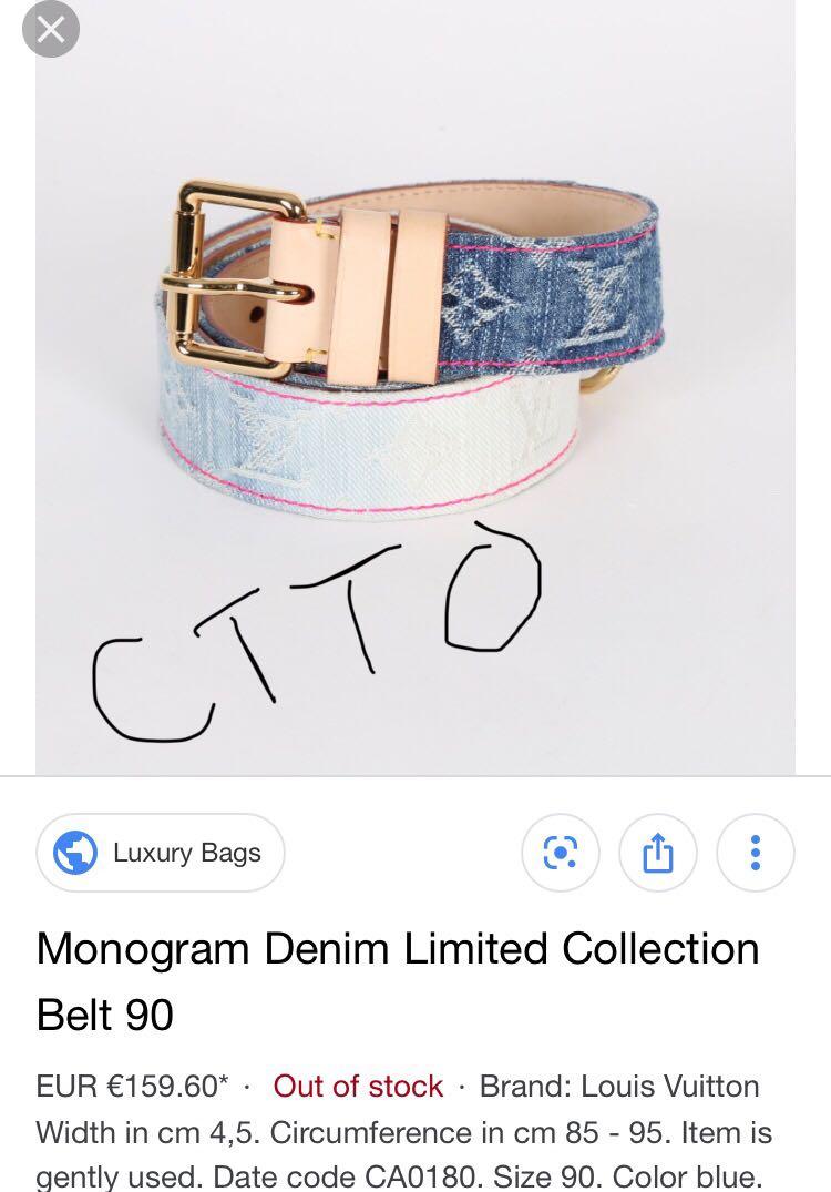 Louis Vuitton 2007 Pre-owned Monogram Denim Belt Bag - Blue