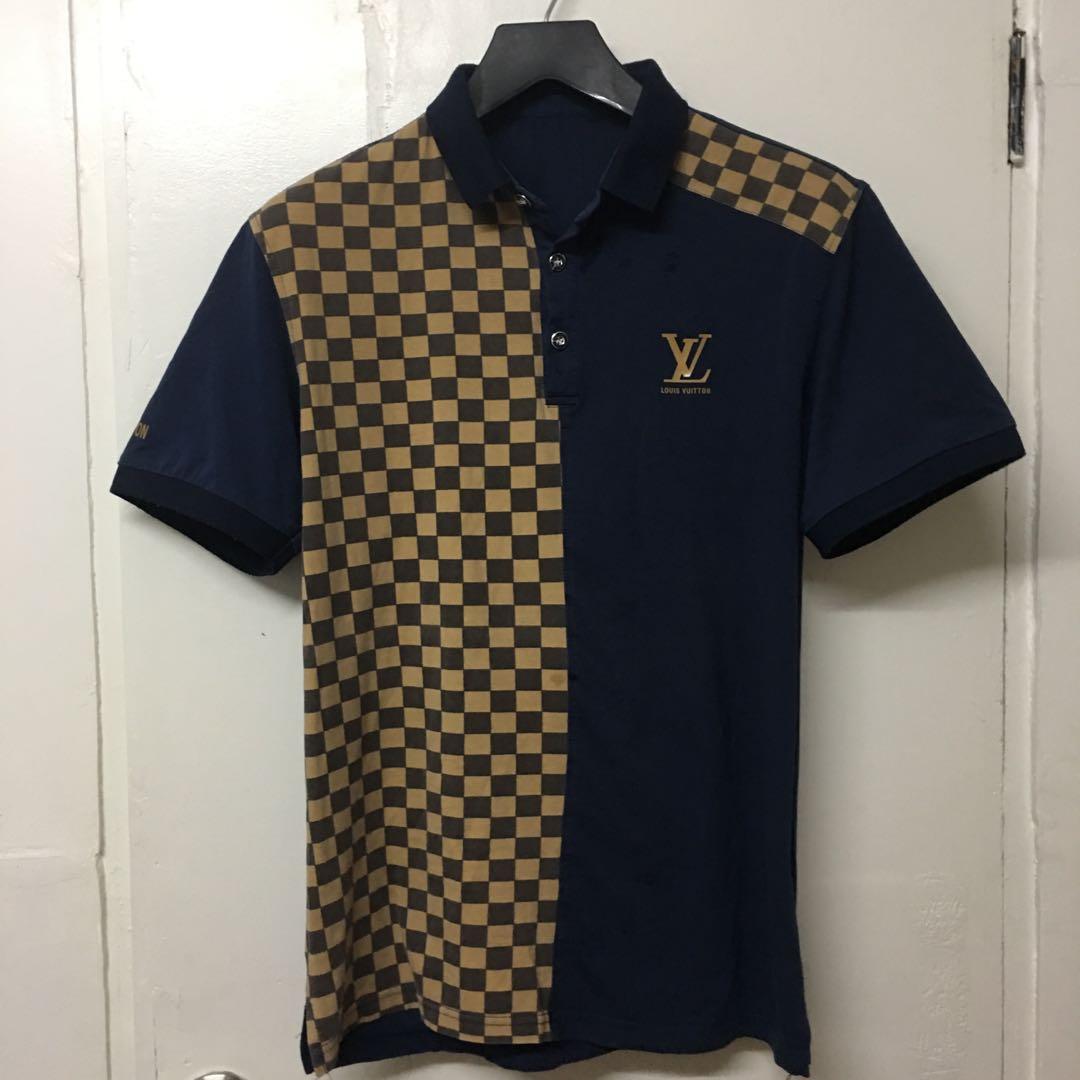 Lv monogram polo shirt, Luxury, Apparel on Carousell