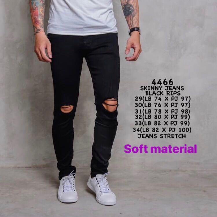 black ripped jeans outfit mens
