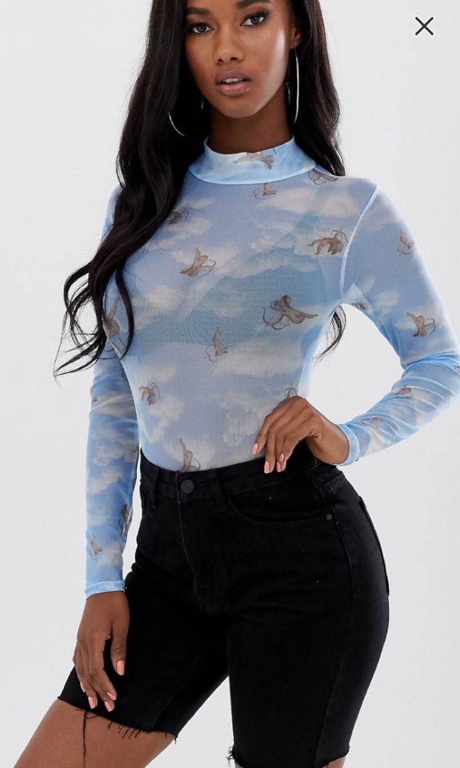 mesh cherub top