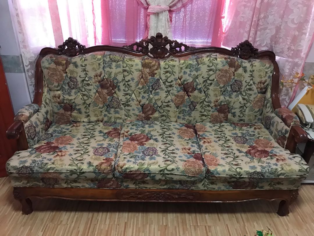 Narra sofa set Furniture Home Living Furniture Sofas on Carousell