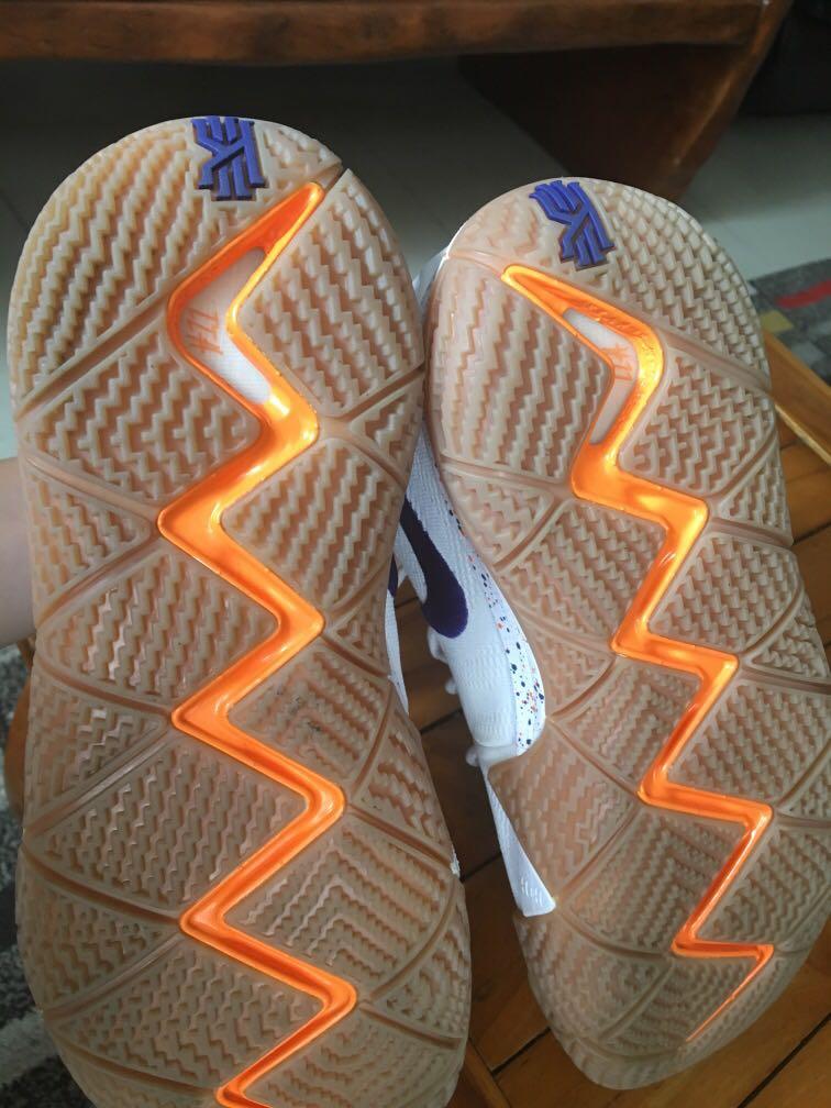 Nike kyrie 4 white gum Men s Fashion Footwear Sneakers on Carousell