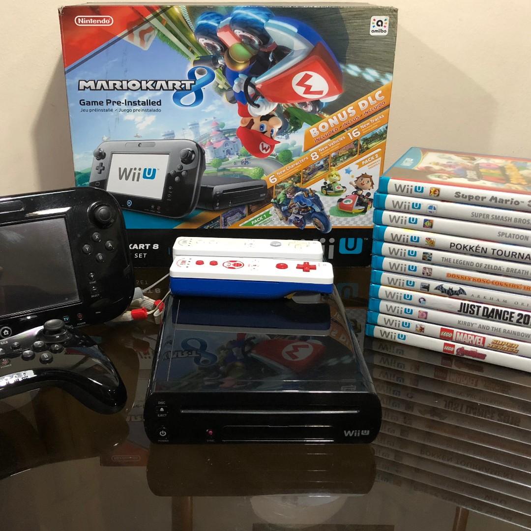 Nintendo Wii U 32gb Mario Kart 8 Pre Installed Deluxe Bundle 11 Free Games Video Gaming Video Game Consoles On Carousell