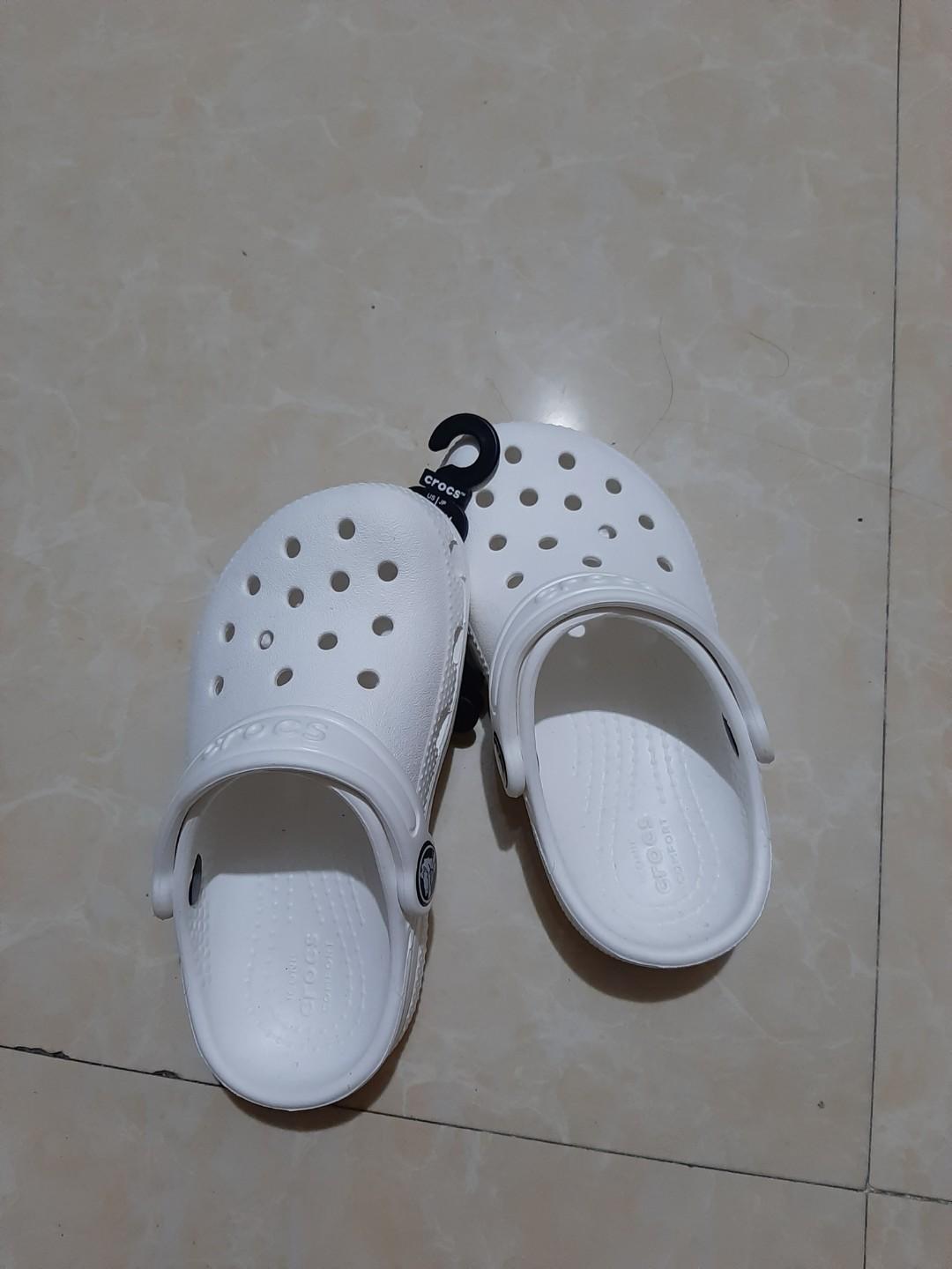 plain white crocs