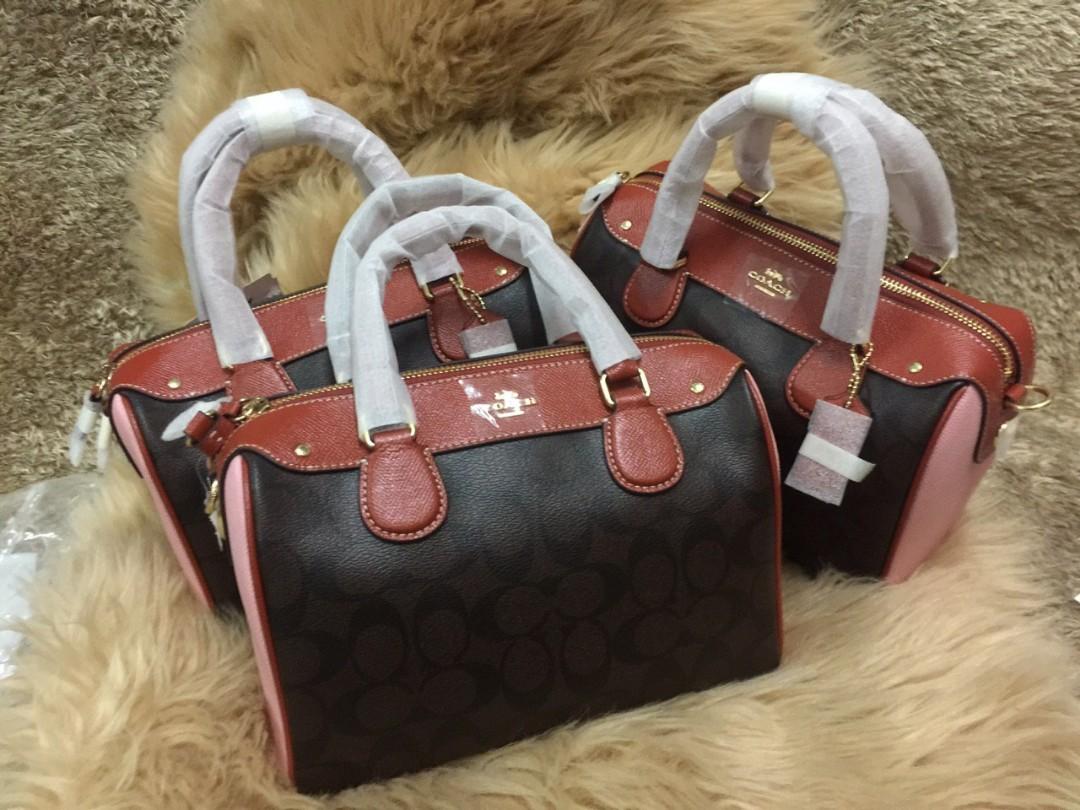 ORIGINAL COACH MINI SATCHEL IN COLORBLOCK SIGNATURE CANVAS