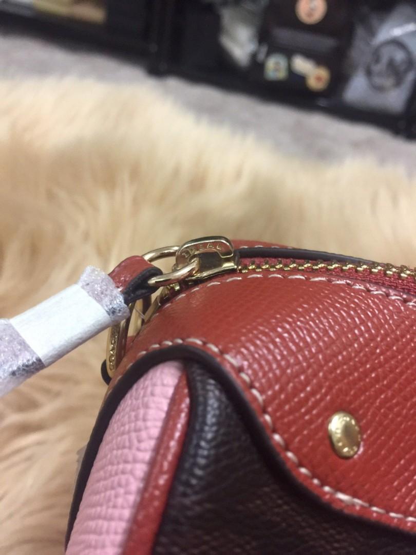 ORIGINAL COACH MINI SATCHEL IN COLORBLOCK SIGNATURE CANVAS