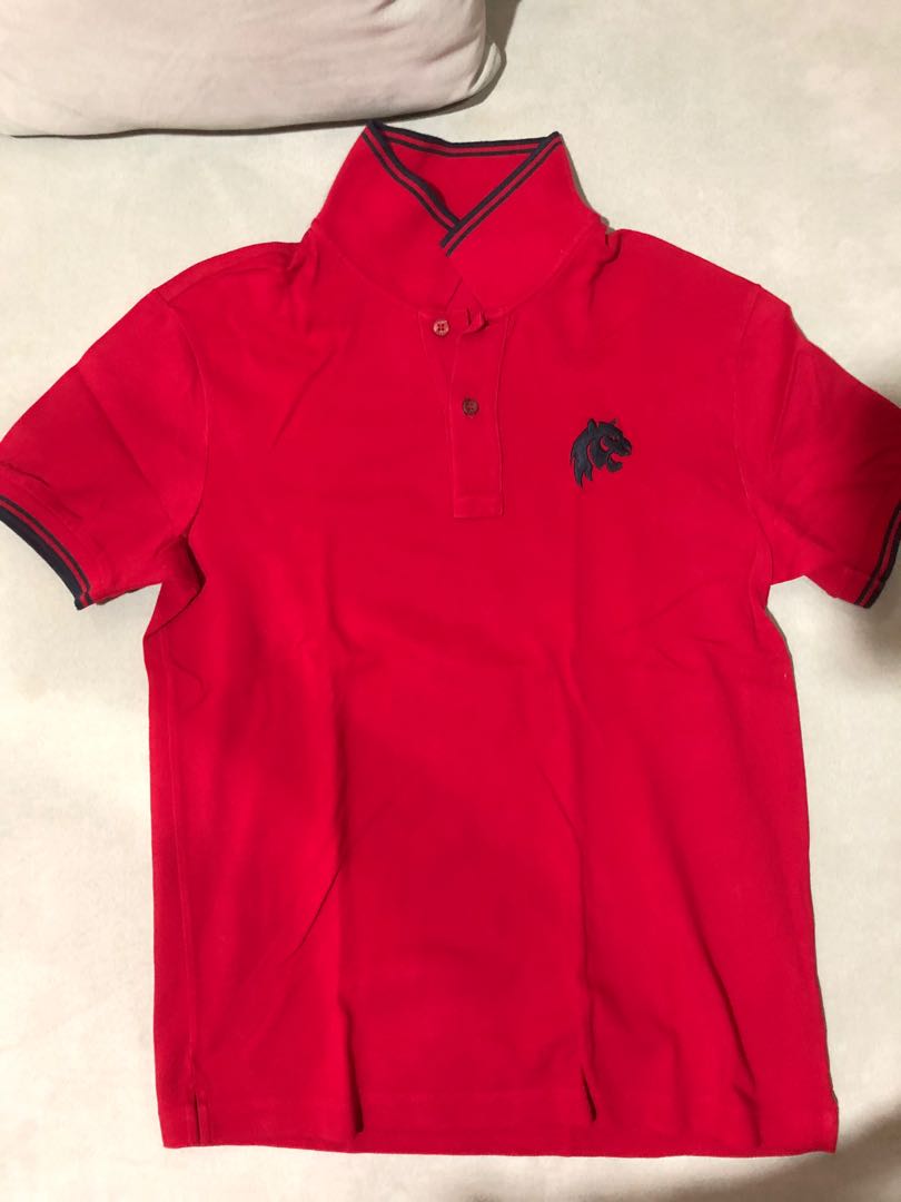 Prada Shirt with Lion Logo (Red), Men's 