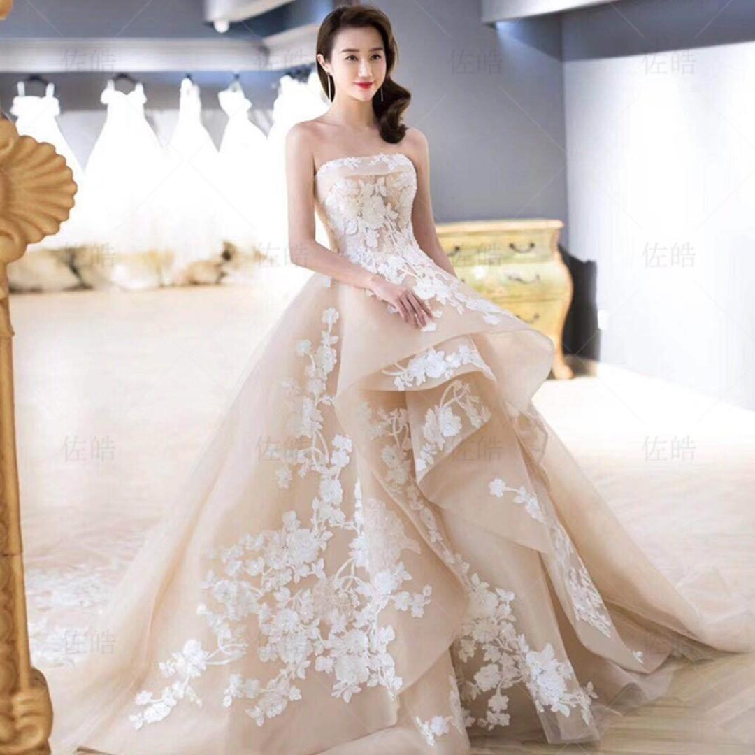 cream white wedding gowns