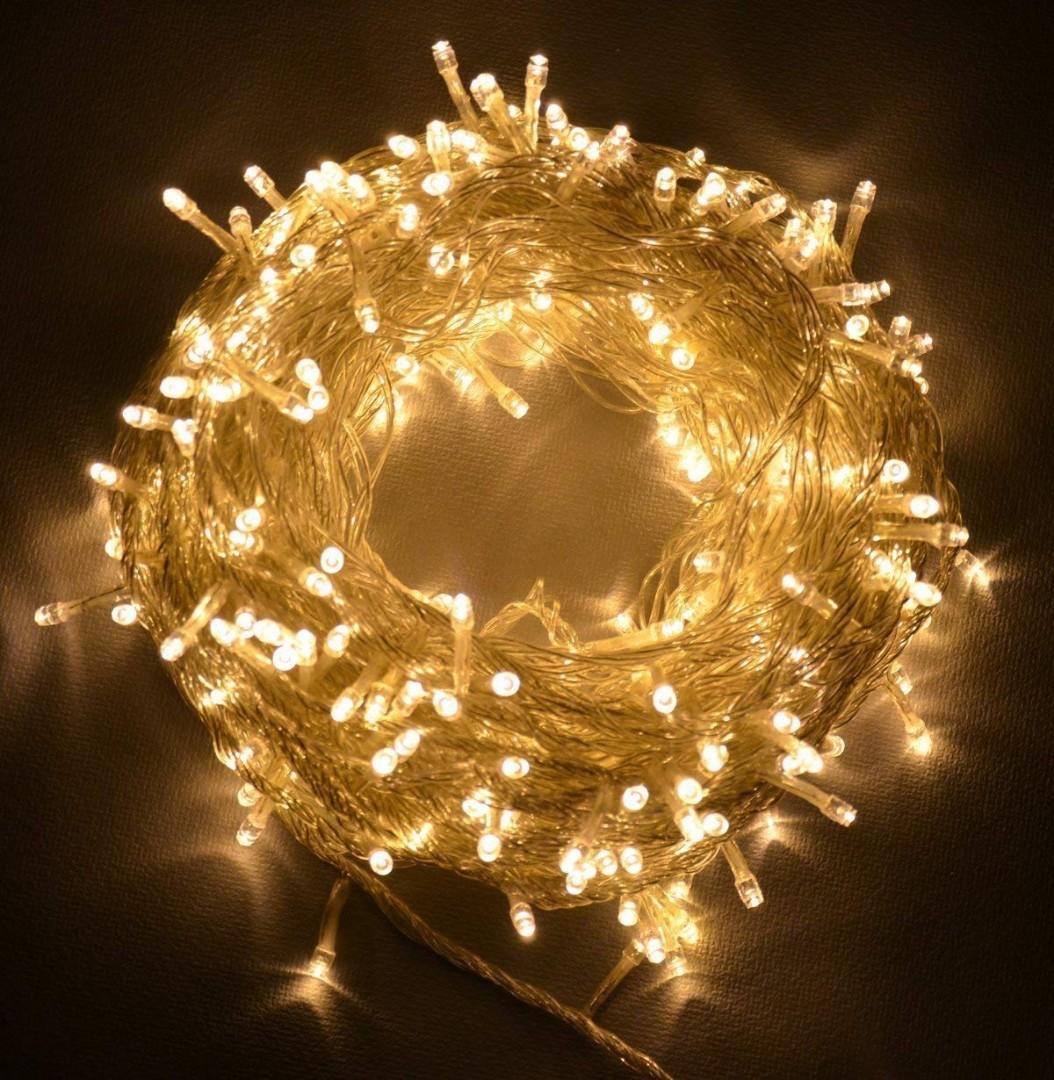 GREEN CABLE Fairy Lights String 200 /300 /400 LED Outdoor Christmas Tree Wedding