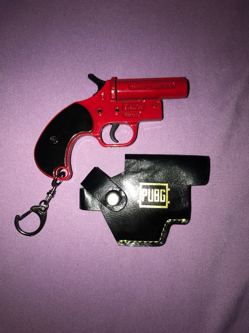 Flare gun keychain on sale