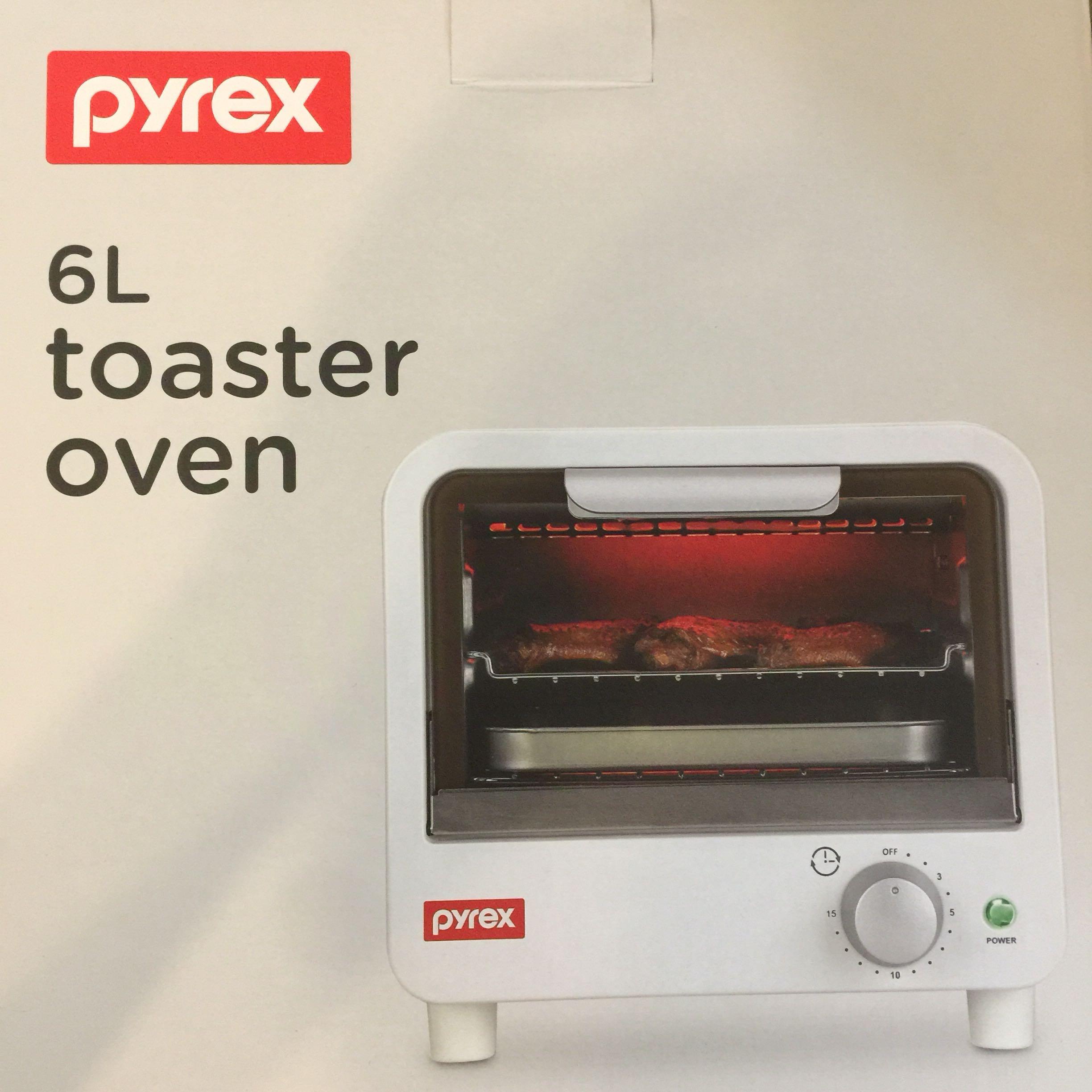 Pyrex toaster Oven 6L, 家庭電器, 廚房電器, 焗爐及多士爐 Carousell