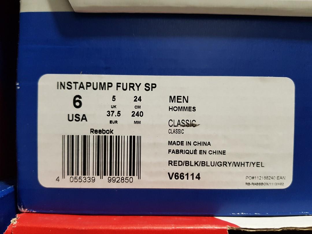 reebok instapump blu