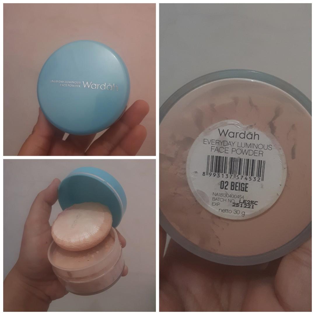 Reprice Bedak Tabur Wardah Everyday Luminous Face Powder Kesehatan Kecantikan Rias Wajah Di Carousell