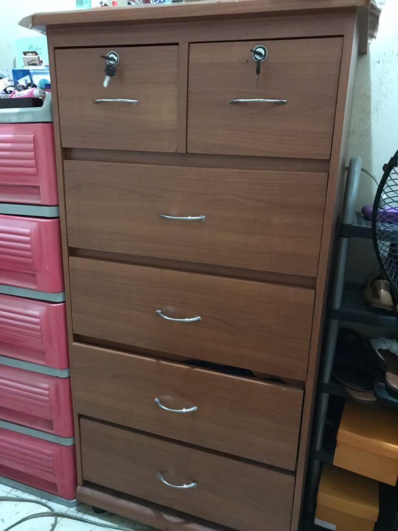 Rush Sale 1yr Old Wooden Cabinet On Carousell