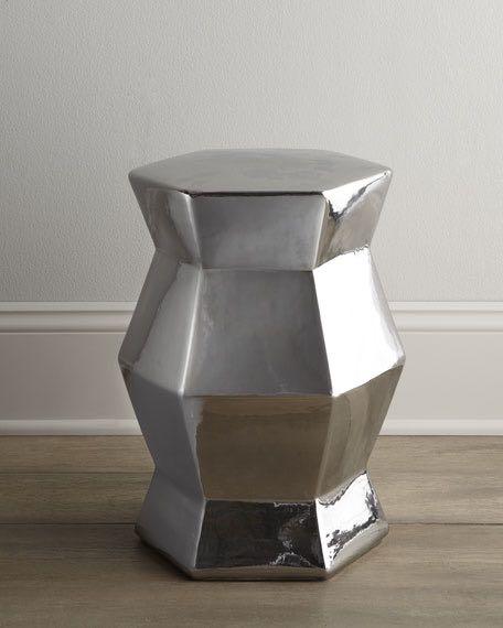 Safavieh Modern Plated Hexagon Garden Stool On Carousell