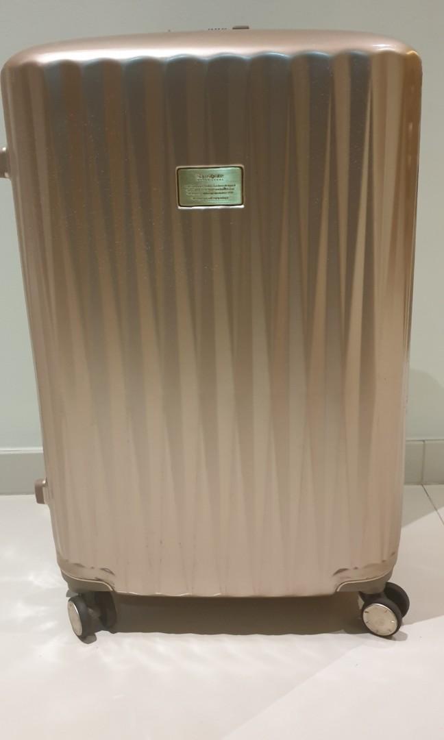 samsonite champagne luggage