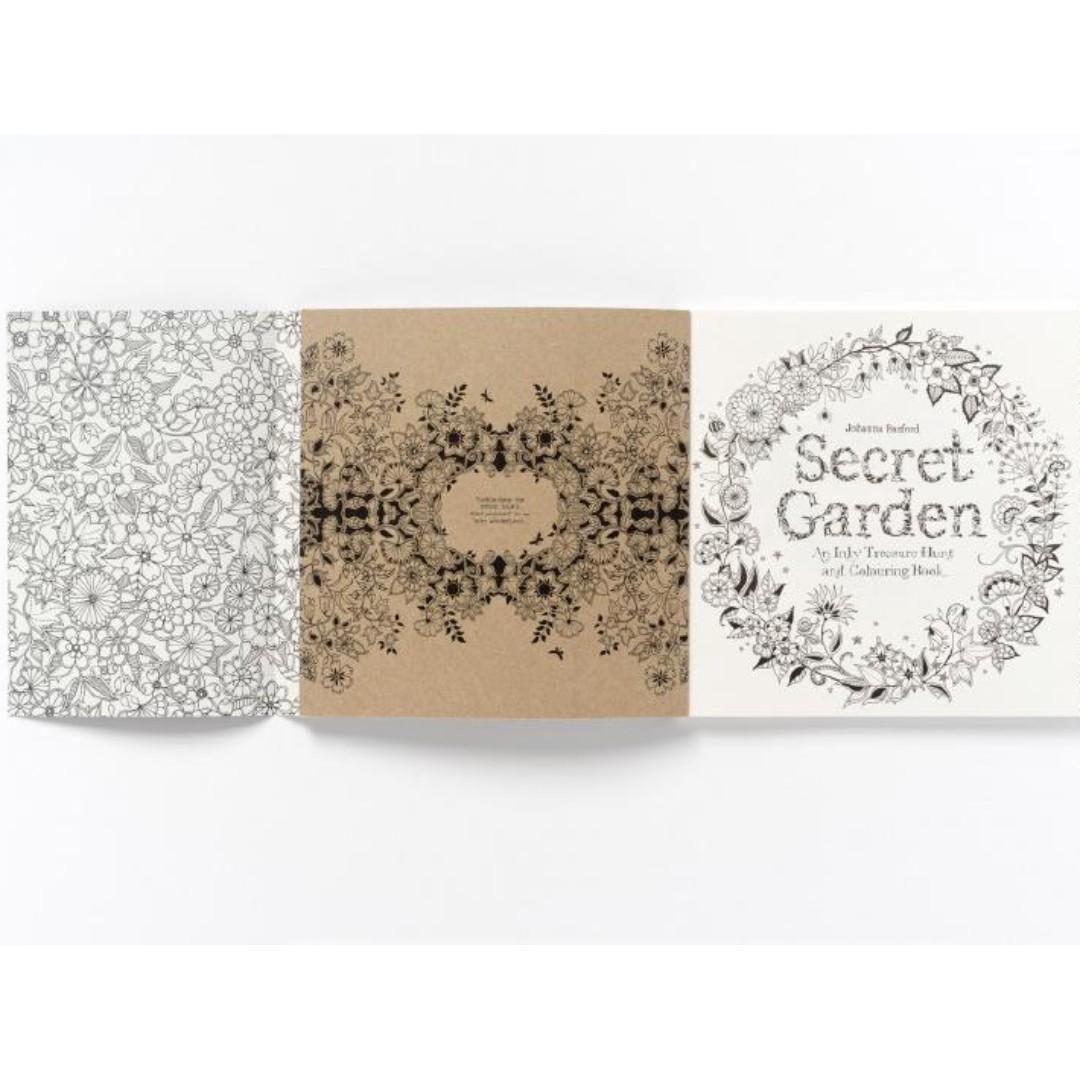 Secret Garden An Inky Treasure Hunt and Colouring Book Johanna Basford ...