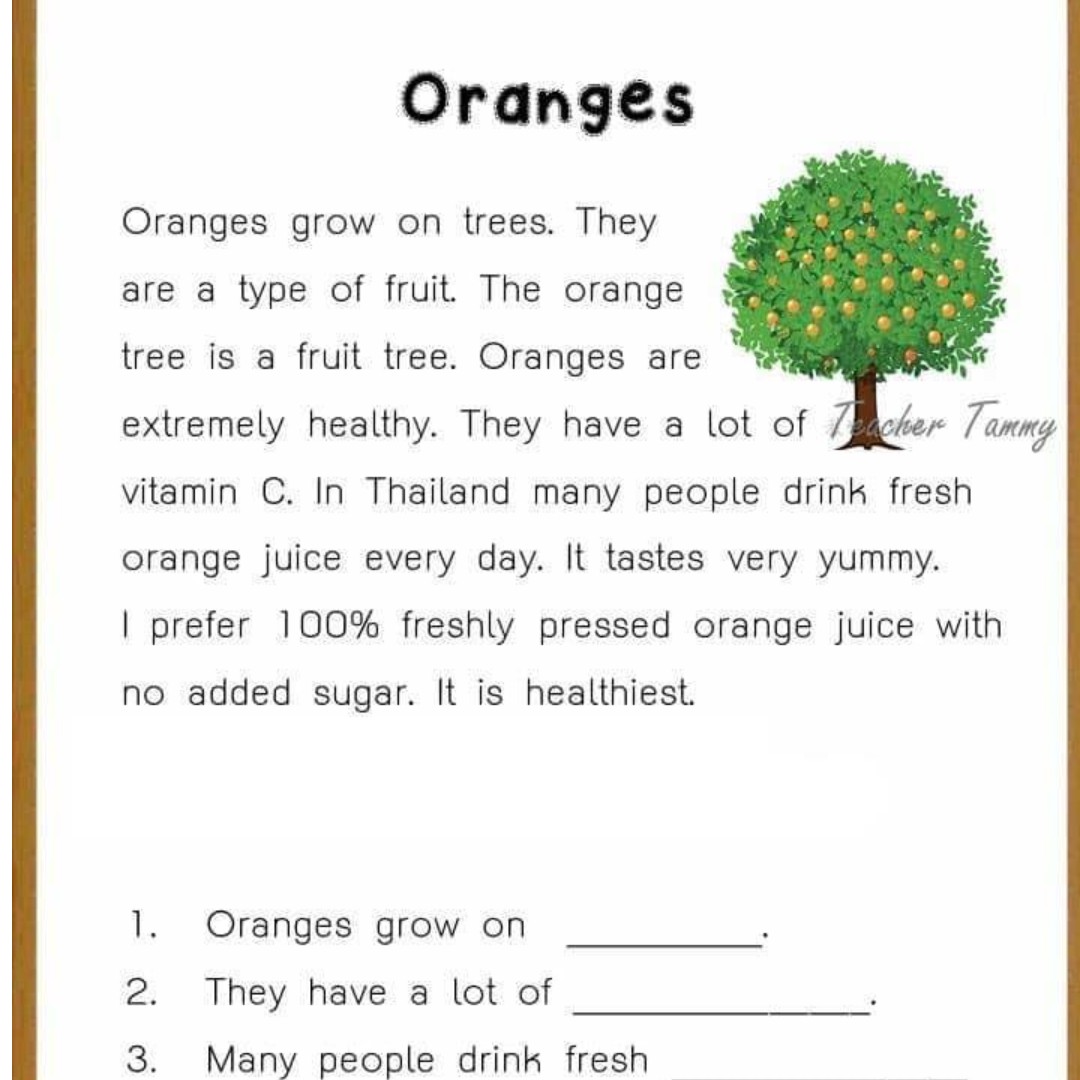 simple comprehension worksheets books stationery childrens books