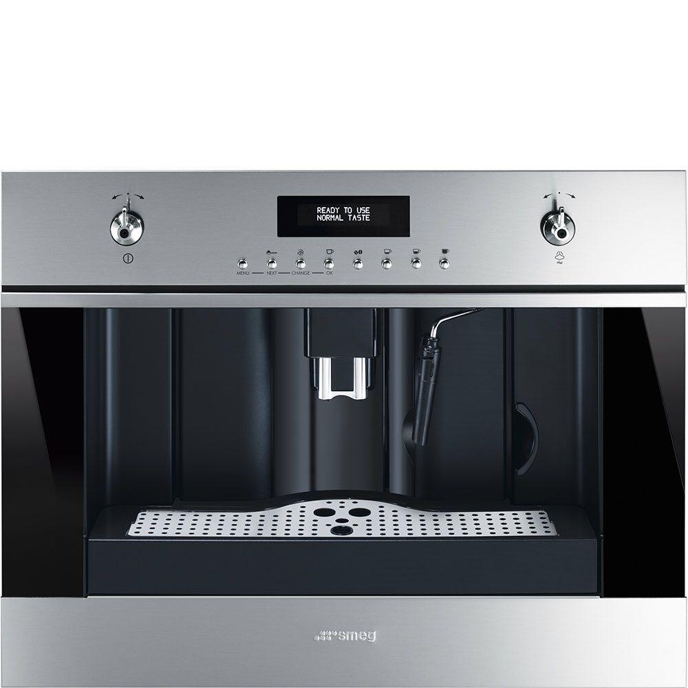 SMEG stainless steel built in coffee machine