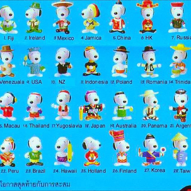 Snoopy World Tour 2 FULL SET [Macdonald], Hobbies & Toys, Toys