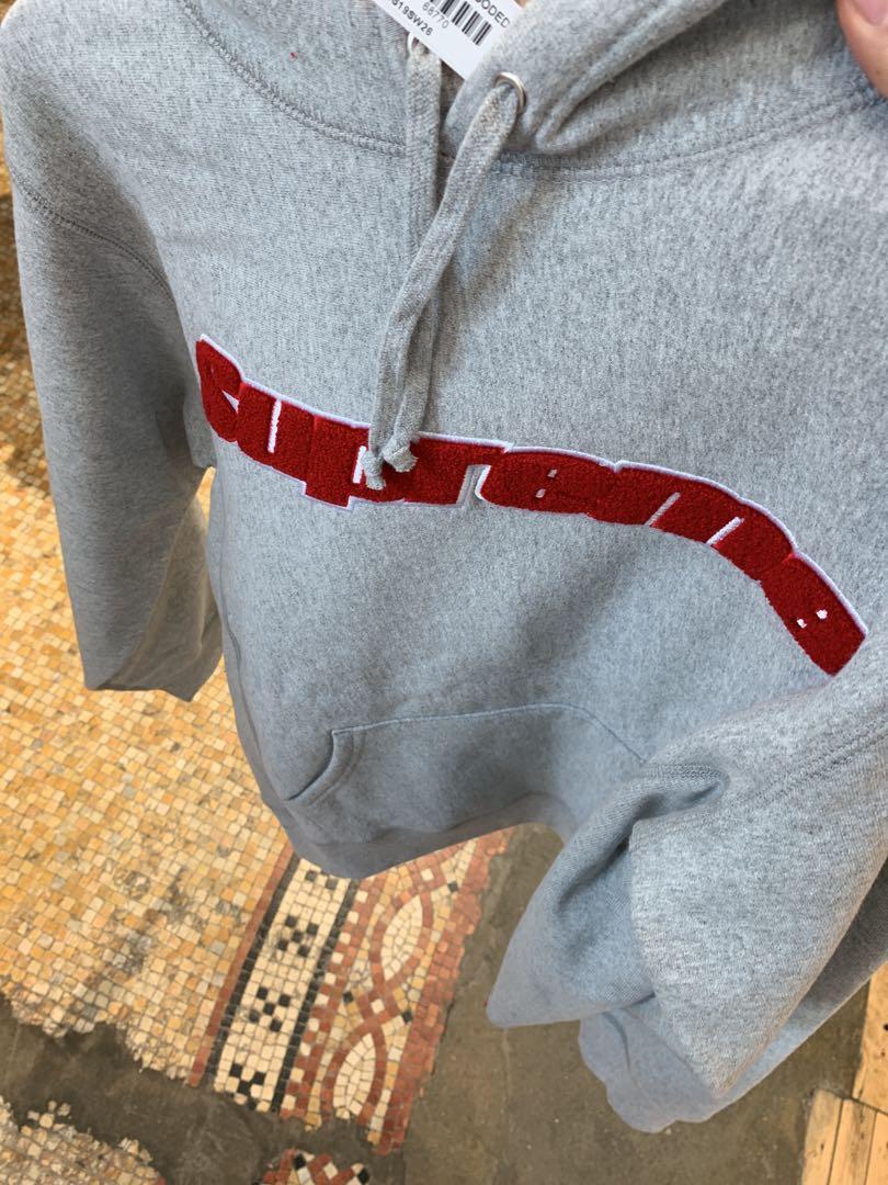 Chenille hooded hotsell sweatshirt supreme