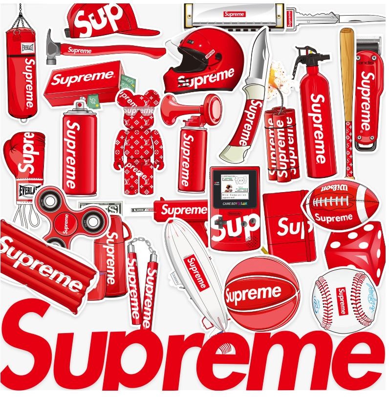 funny supreme stickers