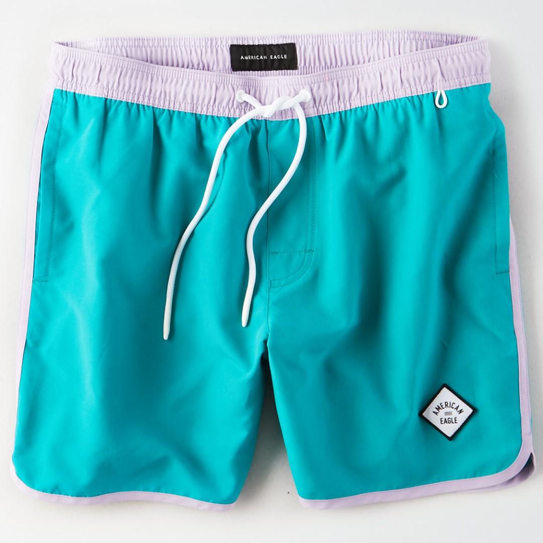 mens swim trunks american eagle