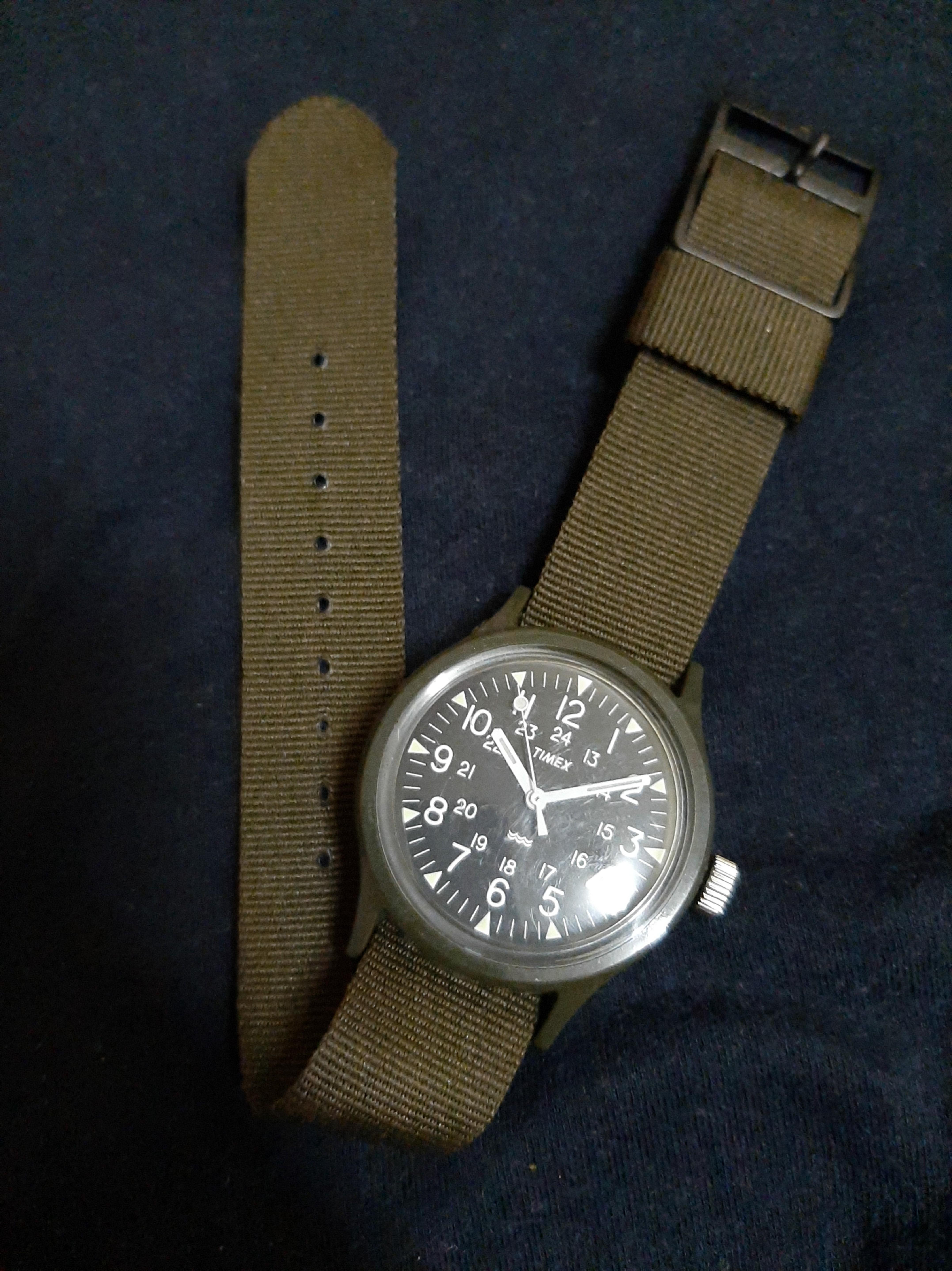 Timex army sales green watch