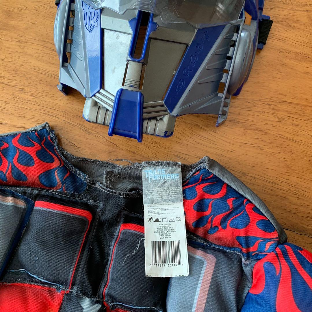 Disguise Transformers Optimus Bib and Hat Infant Costume 0-6 Months