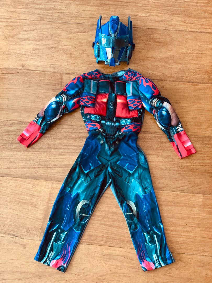 Disguise Transformers Optimus Bib and Hat Infant Costume 0-6 Months
