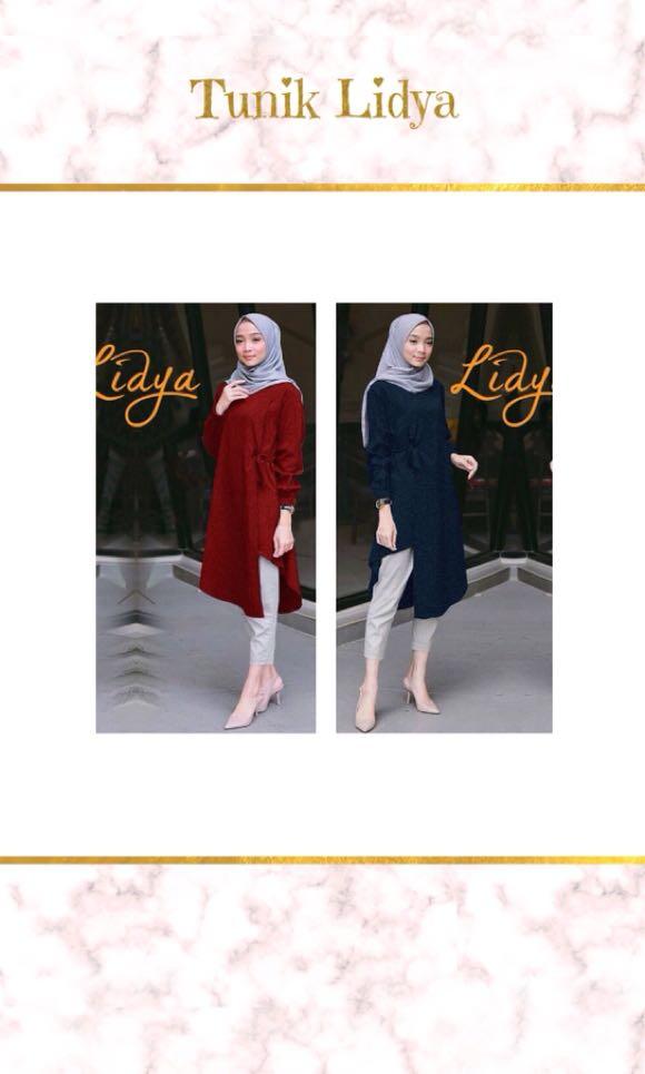 Tunik Lidya Fesyen Wanita Pakaian Wanita Atasan Di Carousell