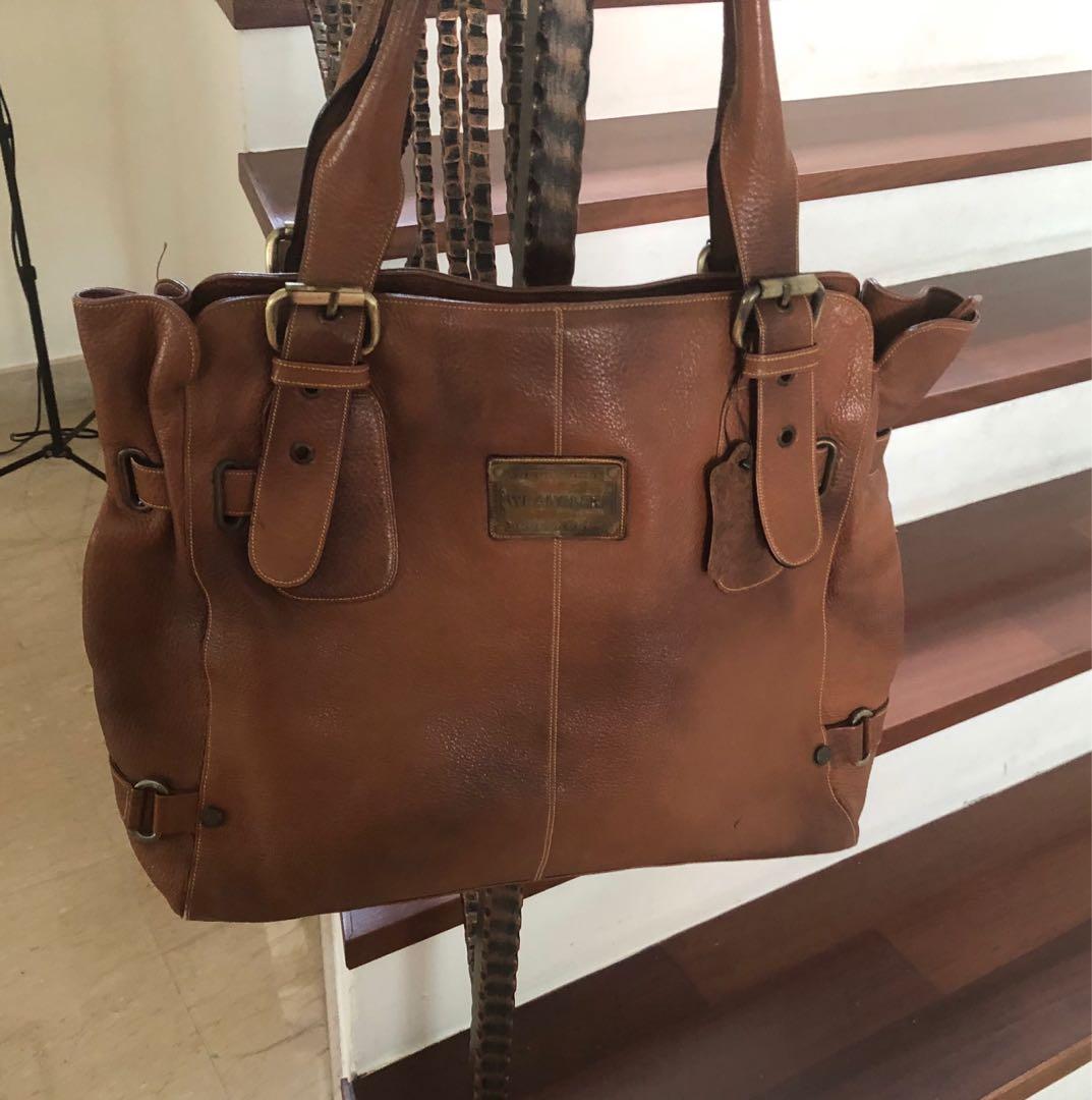 wrangler leather bag