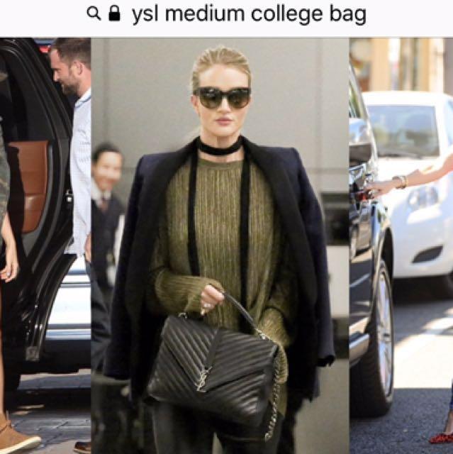 Street Style Ysl College Bag Large Street Style Ysl Large College