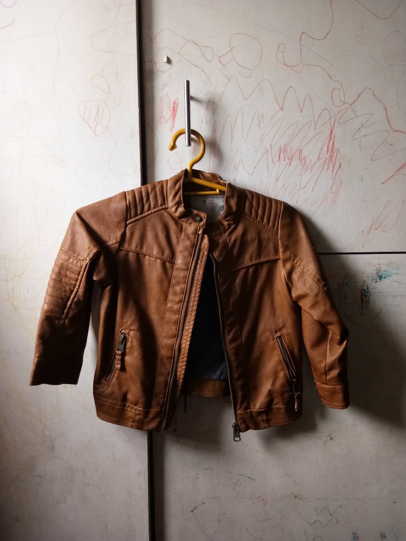 Zara youth leather jacket clearance