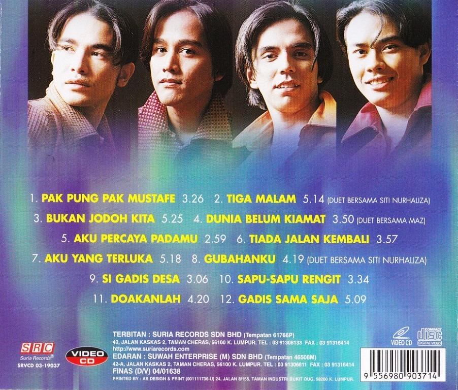 2 BY 2 Pak Pung Pak Mustafe VCD MTV Karaoke, Hobbies & Toys, Music