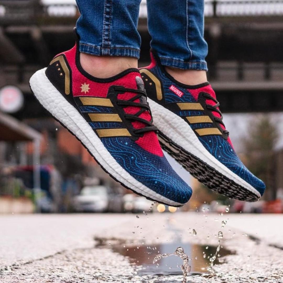Adidas size 8 AM4 Captain Marvel shoes NMD ultraboost NOT Nike