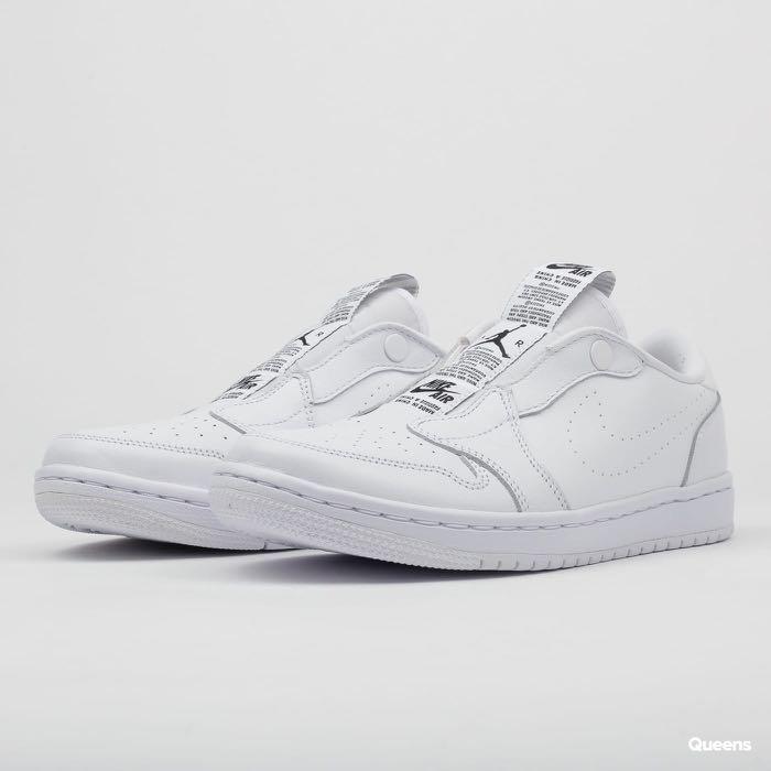 womens air jordan 1 ret low slip womens white