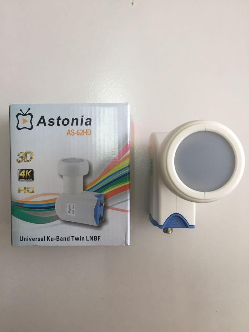 ASTONIA Universal Twin LNB AS-62HD (Category: TV Parts & Accessories) located in Surigao. Submitted by charlesborja (Listing ID 242762618, Image 3). Description: FOR SALE! ASTONIA Universal Twin LNB AS-62 HD For Mindanao Location. Meet Ups: Within Surigao City Only. We can also do shipping through: LBC JRS Contact me for fast transaction. Thank you! Godbless!.