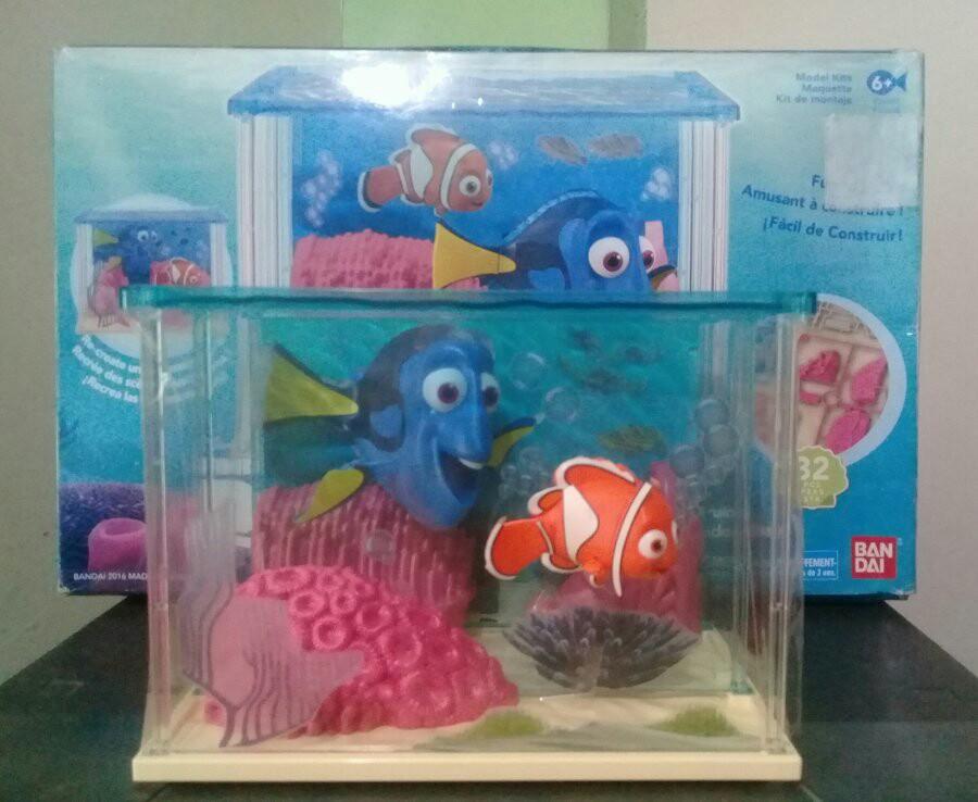 Bandai Finding Dory and Nemo Aquarium Model Kit (Category: Figurines & Statues) located in Imus. Submitted by mnxtoyhouse (Listing ID 242791658, Image 1). Description: Finding Dory / Nemo Aquarium Model Kit PRICE: P600 BRAND: Bandai CONDITION: Mint in Sealed Box (MISB); Built unit shown is for display only SIZE: See AA battery in pics for comparison PAYMENT: Cash/GCash/BPI MEETUP: Imus, Cavite only SHIPPING: Buyers expense via LBC/Lalamove.