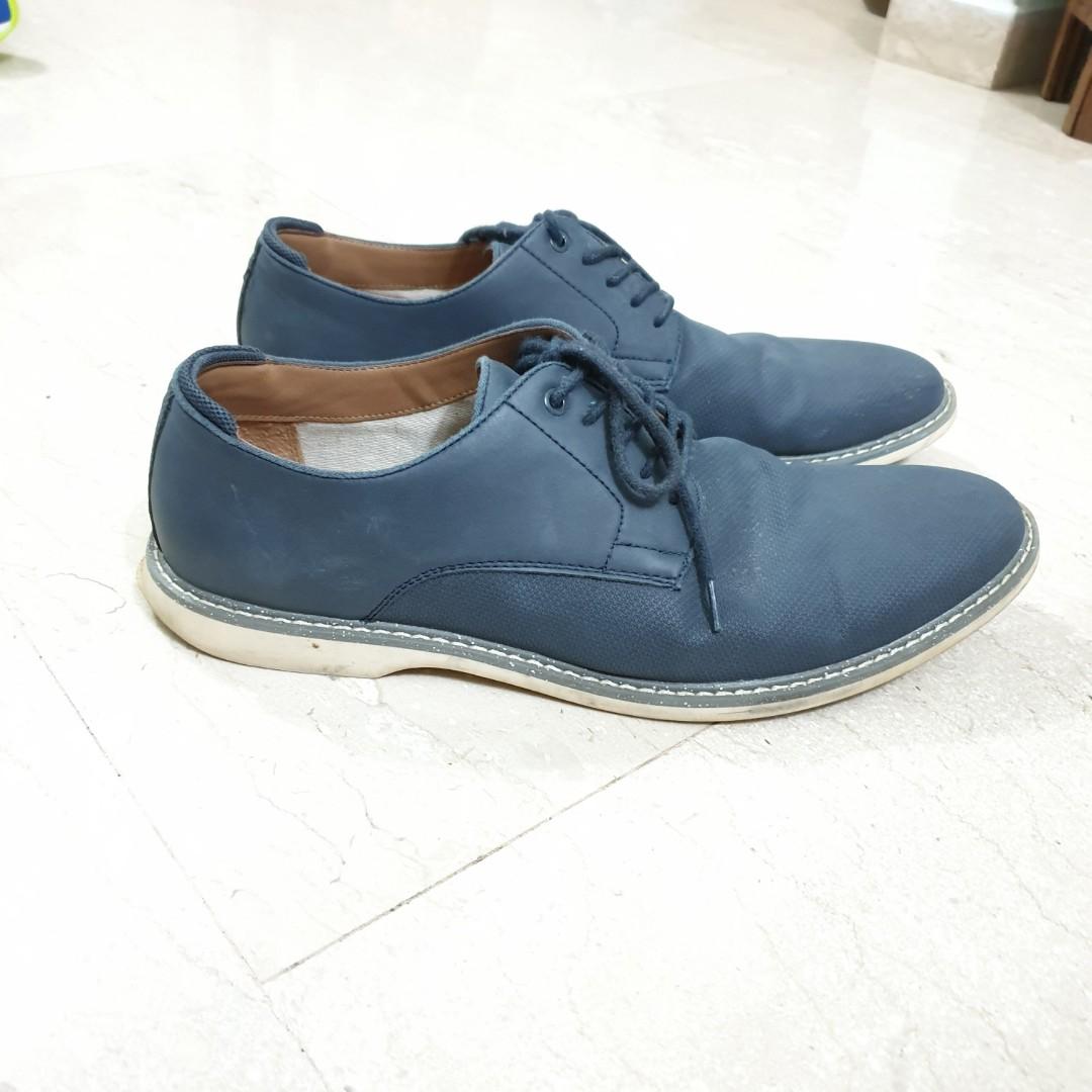 Blue Smart Casual Shoes, Men's Fashion 